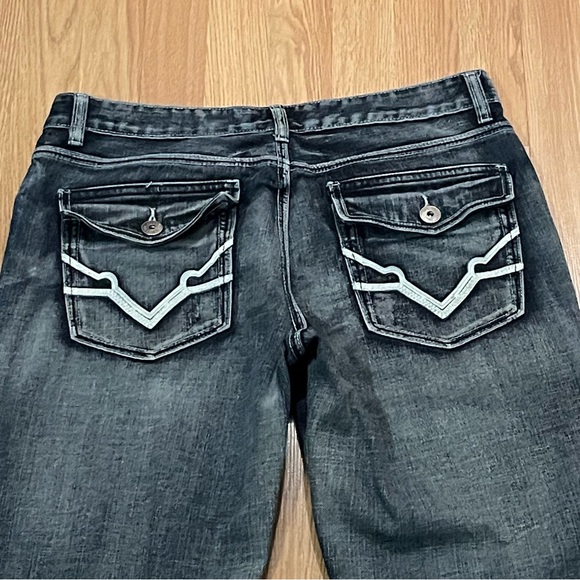 Inc International Concepts Jeans Mens 34x30 Barcelona Relaxed Fit Dark Gray - Picture 12 of 15